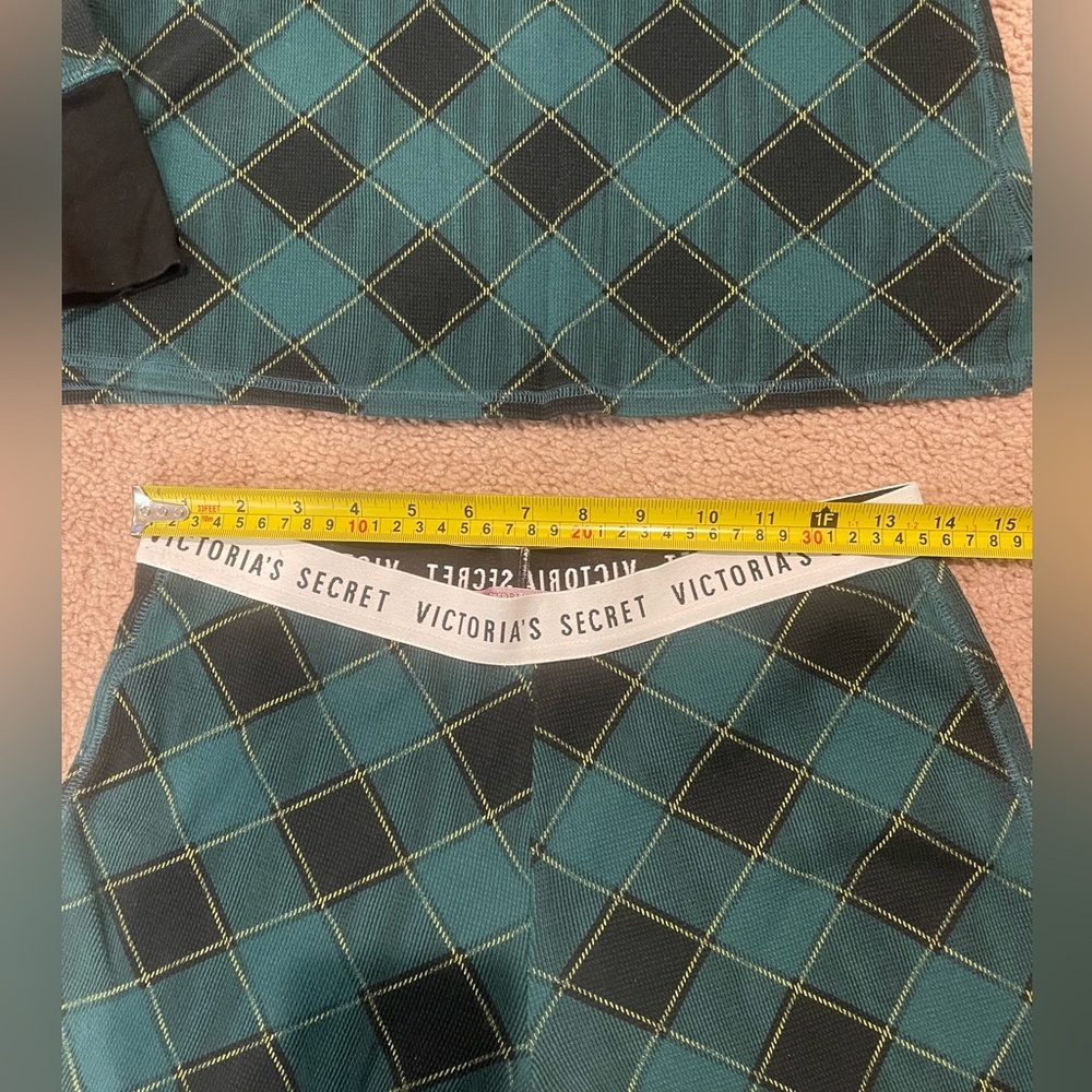 VICTORIA's SECRET Argyle Thermal Long Pajama Set - Picture 7 of 10